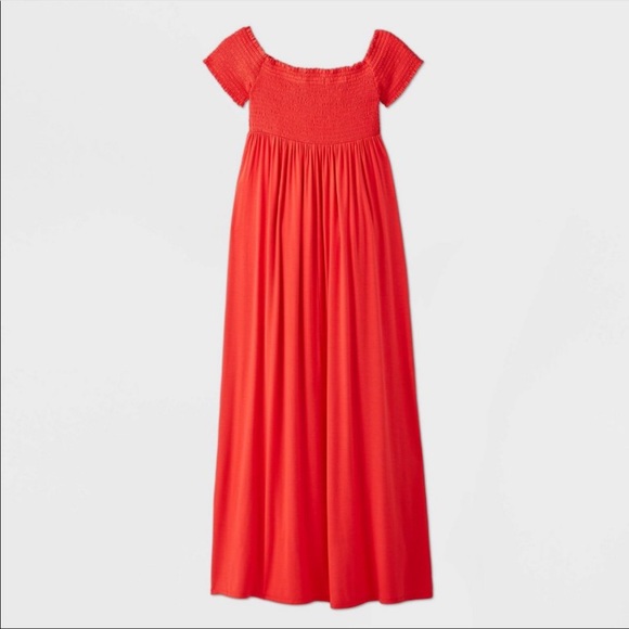 NWT Red short sleeve maternity dress XS - Picture 2 of 2